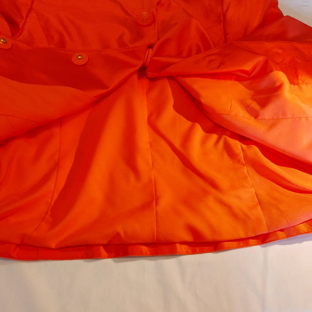 Jones New York Signature Coral Silk Jacket Blazer 14 Like New EUC - Picture 11 of 13